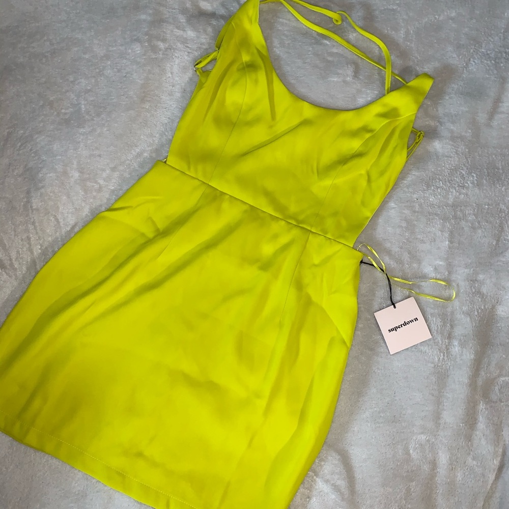New Superdown Chartreuse Sexy Dress